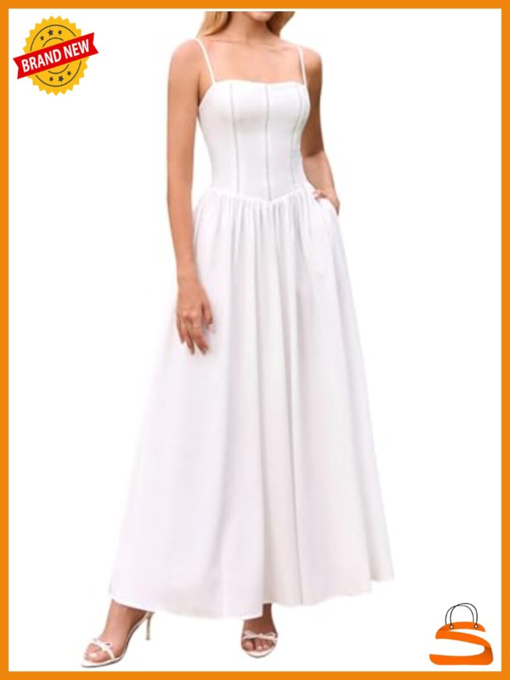 Floral Corset Long Maxi Dress Lace Up Flowy A Line Summer Wedding Guest Dresses